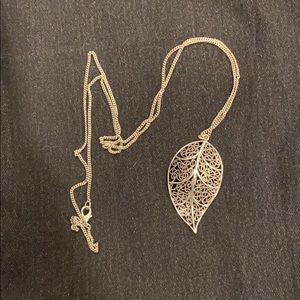 Silver Leaf Necklace